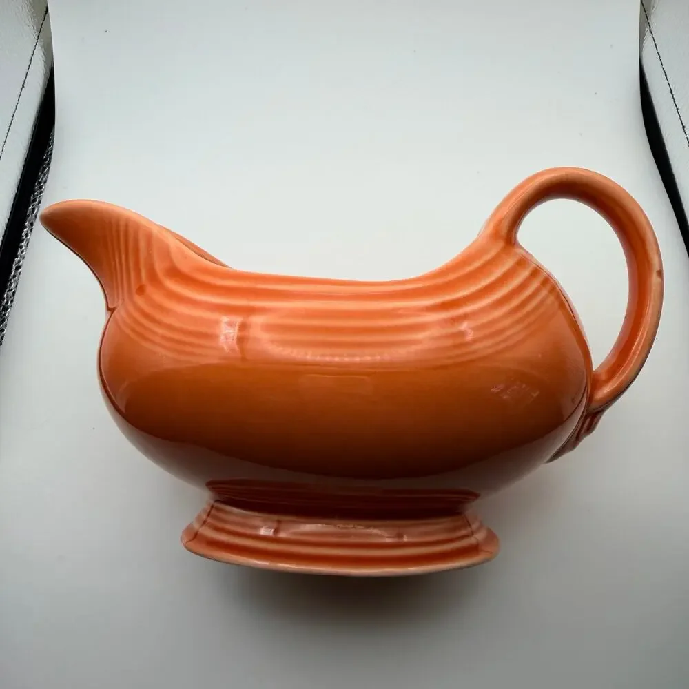 Homer Laughlin Fiesta Fiestaware Orange Gravy Boat Dish
